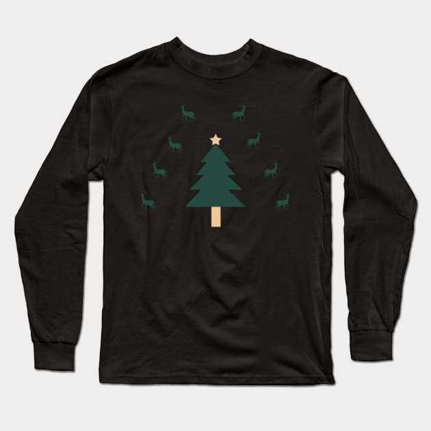 Merry Christmas Long Sleeve T-Shirt by Artistic Design